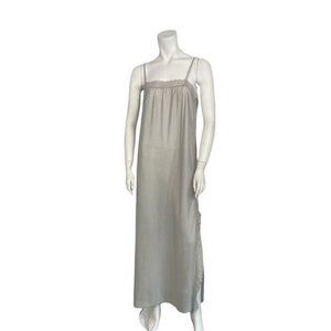 Vintage John Warden For Molyclaire long grey nylon nightgown Sz medium
